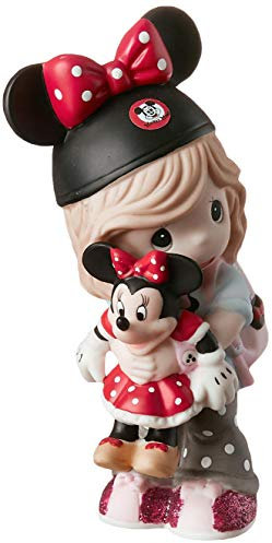 Precious Moments Disney Showcase Girl Minnie Mouse Fan 191063 Figurina, Taglia unica, Multicolore