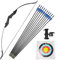 MILAEM Bogenschießen Takedown Recurve Bogen und Pfeil Set 30 lbs Sportbogen 35 lbs 40 lbs Straight Bogen mit Glasfaserpfeilen Langbogen Jagdbogen für Rechts und Linkshänder (Schwarz, 30lbs)