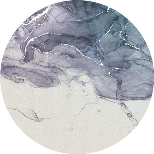 Komar D1-002 Papier peint autocollant et rond, Non-tissé autocollant, Bleu, gris., Größe: 125 x 125 cm