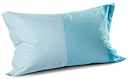 Caleffi Baumwolle Kissenbezüge 2er-Set für Standardbett Weiche und Atmungsaktive Kopfkissenbezüge aus 100% Baumwolle - Kissenbezug im italienischen Design - Dekorieren Sie das Schlafzimmer
