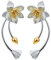 ✦ Geschenke für Frauen ✦Springlight Ohrringe Silber 925 Lotus Whispers Lange Ohrringe Blumenohrringe mit Doppeltem Verwendungszweck Schmuck Damen Personalisierte Geschenke.(Gold Flower Bud)