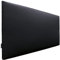 DHOME Kopfteil aus Kunstlederoder Stoff AQUALINE Glatt mit Beinen Kopfteil gepolstert Luxusbett Kopfteil (Kunstleder Schwarz, 105cm (Betten 80/90/105))
