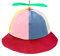 SIEBOLD Propeller mütze,Helikopter Cap,Propeller Hut,Lustige mützen,Faschings Party hüte mit Nachts Fluoreszierende Propeller Geeignet für Erwachsene und Kinder（57cm Rot）