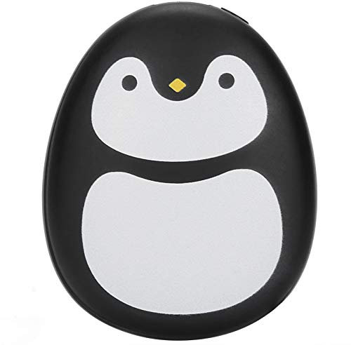 Serlium Handwärmer, tragbarer USB-Handwärmer, multifunktionaler elektrischer Handwärmer mit 4000-mAh-Akku-Powerbank-Funktion für Geschenk-Winter-Heizgeräte(Schwarz)