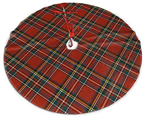 Royal Stewart Weihnachtsbaum-Rock, Schottenkaro, 91,4 cm, Rot