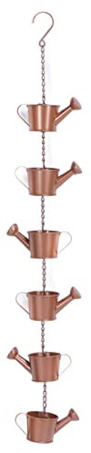 Deosdum Windspiele, Lustige Wasserkocher Form Windspiele Metall Windspiel Gießkanne Hängende Verzierung Hausgarten Balkon Terrasse