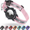 AirTag Katzenhalsband, Reflektierend Air Tag Halsband Katze, GPS Katzenhalsband mit Verstellbares und Glocke, Integriertes Apple Air Tag Katzen Halsband, Geeignet Für Katzen Welpen[Rosa][S]