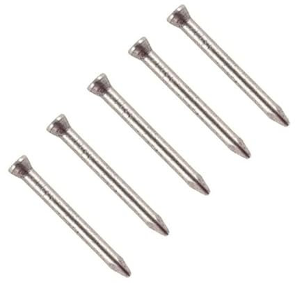 TERF® 25mm X 1.60mm Bright Finish Panel Pins 25mm (1.5 inch) X 1.60mm Panel Pins Nails For Soft and Harboard Cabinet and Joinery Work Furniture Craft and General Purpose Use - Pack of 500