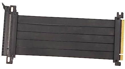 Bewinner Cavo Riser Extender PCIE 4.0 X16, proprietà di Schermatura Elevata Cavo di Prolunga PCIE 4.0 Flessibile a 180 Gradi, Cavo Riser GPU per Scheda Grafica RTX 4090 4080 4070 4060 (Nero)