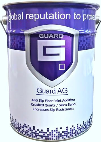 GUARD FP Industrial Grade Floor Paint For Warehouses Garages Workshops Gloss 5 Litre (3KG Anti Slip Aggregate)