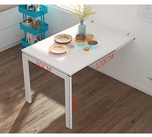 wandklapptisch klapptisch Wand wandtisch klappbar, Wandmontierter Tisch, ausklappbarer, umwandelbarer Schreibtisch mit Kreidetafel, schwebender Multifunktionsschreibtisch für Computer, für A