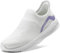 STQ Scarpe Donna Basse Comode da Donna Fitness Sport Infermiere Ginnastica Passeggiate in Palestra Senza Lacci Sneakers Running Tennis con Ammortizzata Memory Foam Bianco Viola Size 41