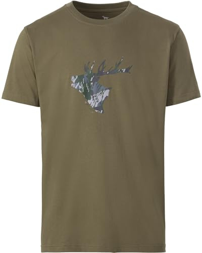 Parforce T-Shirt Hirsch | Aus reiner Baumwolle. Mit Hirsch-Printmotiv und Rundhalsausschnitt.