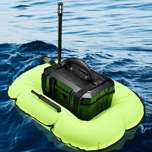 Hydravex Tauchventilator, tragbarer wiederaufladbarer Tauchtank, wasserdichter Luftkompressor mit Schlauch und Tauchatemregler, für Freizeittauchen und Angeln,Green-4000mAh