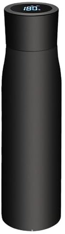 Bouteille d'eau intelligente - Bouteille d'eau connectée - Bouteille d'eau intelligente - Gobelet isotherme en acier inoxydable - Avec LED à changement de couleur et couvercle - Légère - Pour les