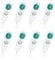 Huakaile 8 Pack 0.23 x 16 Ft Double Sided Tape Roller Refills, Glue Tape Roller Refills, Adhesive Tape Runner Refills for Scrapbooking Journaling School Office Supplies