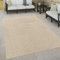 Paco Home Outdoor Teppich wetterfest Skandinavisch für Terrasse, Balkon & Garten pflegeleicht & robust Modernes Design Indoor & Outdoor geeignet, Grösse:80x150 cm, Farbe:Beige 3