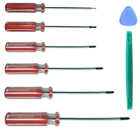 Fongmore Lot de 6 tournevis Tri-Wing de type Y 1,5 mm 2,0 mm 3 mm 4 mm 5 mm 6 mm Kit de tournevis Tri-Point de précision avec outil à main magnétique multifonction