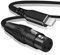 NCGGY Light ning to XLR Microphone Cable,2M XLR Female to i-phone Mic Connecting cable,for Microphones Recording,Compatible with i-Phone 14/13/12 pro max, i-Pad 9/8/7