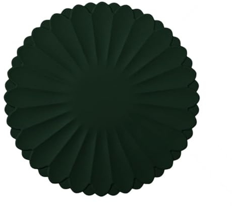 Heat-Resistant Silicone Trivet Mats - Non-Slip Hot Plate Holder for Kitchen Countertops & Dining Tables, Reusable Pot Holder Pad, Dishwasher Safe (Green, Diameter: 30cm/11.81)