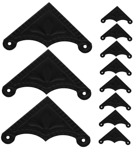 Artibetter 20 Pièces Protecteurs d'angle Métal Vintage pour Boîte Décorative Protection pour Meubles Coins À Angle Droit Bords Lisses 3.90 X 3.90 X 0.80 cm