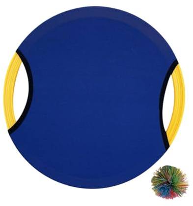 Qianly Trampolin Paddel Ballspiel Set für Freizeit Und Sport, Blau