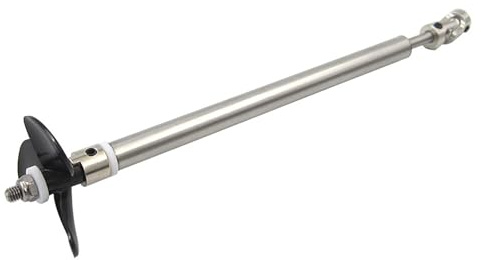 Ensemble Arbre en Acier Inoxydable 5mm pour Bateau RC avec Hélice 52mm - Système D'Entraînement Haute Efficacité pour Bateaux-Appâts Et Navires Modèles(8.00mm,15CM/09CM)
