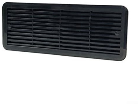 HOHOVYVY Griglia di ventilazione per frigorifero Thetford 62445480, griglia di montaggio per camper, roulotte, 483 x 186 mm, ABS (nero)