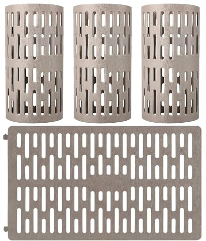 4 Piezas Protectores para Mordeduras de Árboles,Tamaño Ajustable | Protección de Tronco con Orificios de Ventilación, 20*34cm Protectores de Troncos de Plantas y Árboles