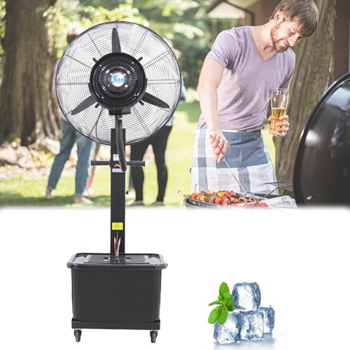 Ventilatore nebulizzatore portatile con funzionamento silenzioso e design impermeabile per uso esterno