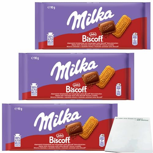 usy Bundle für Milka Lotus Biscoff 3er Pack (3x90g Tafel) + usy Block