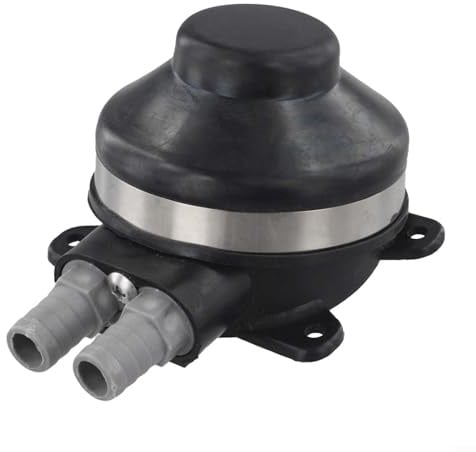 Qualoramall Pompe dell'acqua a pedale per campeggio tenda doccia camper per caravan yacht bagno WC plastica portatile manuale sistema di lavaggio esterno nero 13,8 x 10,1 x 6,8 cm