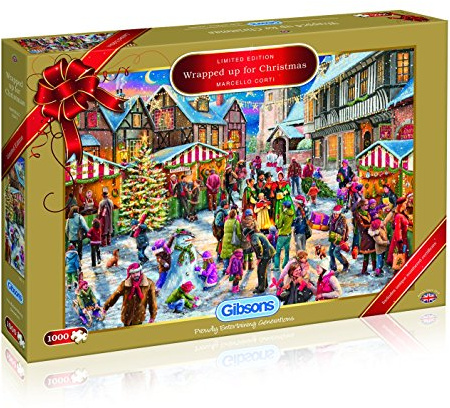 Gibsons Wrapped Up for Christmas 2017 Limited Edition Jigsaw Puzzle, 1000 piece