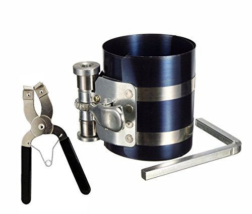 yeham 7,6 cm Auto Motor Kolben Replica Ring Kompressor Werkzeug & Kolben Ring Zange mit verstellbarem Sicherheit Schrauben