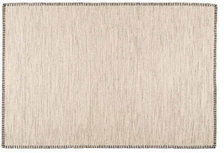 Mr.Ghorbani Handwebteppich- Oslo aus Wolle in Vier Farben und Größen Flachgewebt, Farbe:Beige, Größe Teppiche:080 x 150 cm