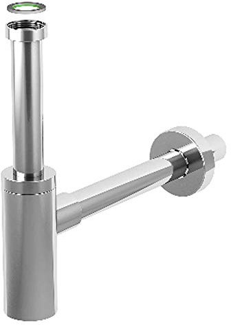 Siphon d'ameublement pour lavabo inox Mater 11/4 x 32mm chromé