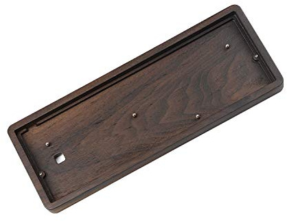 YMDK GK64 GK64XS SK64 Tastatur-Kit CNC Holz Holzgehäuse Bluetooth Wired PCB Plate Stabilisatoren (Walnuss Bluetooth PCB)