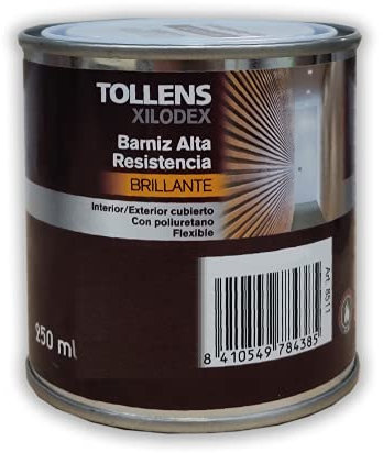 Tollens - BARNIZ ALTA RESISTENCIA BRILLANTE INTERIOR 250 ML - Roble Europeo 502