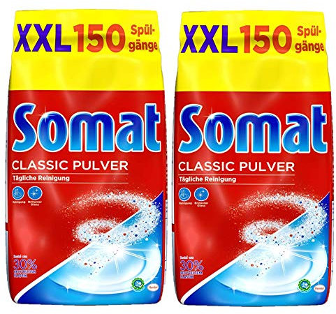 Somat Classic - Polvo para lavavajillas (limpieza diaria, 2 unidades de 3 kg)