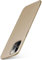 moex Alpha Case für Apple iPhone 12 Pro Max Hülle Ultra Dünn, Schutzhülle mit erhöhtem Kameraschutz, Slim Cover Hardcase Backcover, Dünnste Handyhülle Minimalistisch, Matt Gold