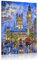 TISHIRON Leinwandbild, Big Ben Gemälde, London, Stadtbild, Kunstdruck, England, Nachtansicht, modernes Kunstwerk, Wanddekoration für Wohnzimmer, Schlafzimmer, fertig zum Aufhängen, 45.7x30.5 cm