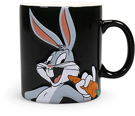 Half Moon Bay Taza Looney Tunes Bugs Bunny - Taza desayuno - Taza cerámica 350 ml - Taza te - Taza café - Licencia oficial