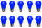 Aiwerttes 10er Pack 3W LED farbige Glühbirne E27 A50 Schraubkappe Blau Glühbirne für Hochzeit Halloween Weihnachtsfeier Nicht dimmbar