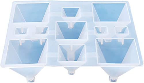 XNSHUN DIY Pyramide Silikonformen Epoxidharz, Gießform Resin Form Schmuck, Epoxidharz Formen Konische DIY Silikon Harz Modellieren Gießen Form Für Anhänger Halskette Ohrringe