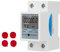 BuyWeek LCD Digitale Stromzähler Wechselstromzähler 5(80) A 1-Phasiger Hutschiene Digitaler Energiezähler Multifunktions KWh Zähler DIN-Schienen-Stromzähler 220V