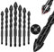 4-Edge Cross Drill Bit Set Multi-Function Hex Shank Cross Alloy Tip Concrete Drill Bit Set Precise Drilling Through