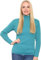 BESTITALIANUK Ladies Ribbed Polo Neck Jumpers Women Long Sleeves Stretchable Knitted High Roll Neck Rib Knit Top 8-16 UK (Teal, 12)