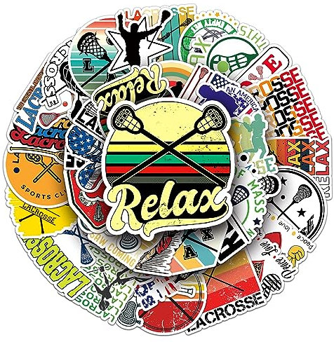 Field Hockey Aufkleber für Laptop (50 PCS),Geschenk für Kinder Jugendliche Erwachsene Jungen,Lacrosse Stickers Wasserdicht Vinyl Aufkleber für Scrapbook,Skateboard,Auto,Gepäck