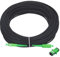 sourcing map 1Pcs 98.4Ft Single Mode Simplex OS2 Armored Fiber Optic Patch Cable LSZH SC/APC-SC/APC Jumper Optical Black for Fiber Optic LAN Networks with Adapter