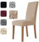 Homebliss Stuhlhussen 4er Set Stretch,Stuhlhussen Schwingstühle Elastisch für Esszimmer- und Küchenstühle, Stuhlbezug Sehr Weich Bequem Kratzfest Kamelfarben